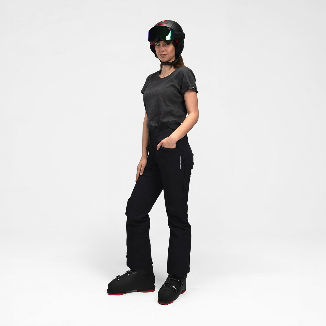 NO-4952SNW women's ski softshell pants 3L AMARIS