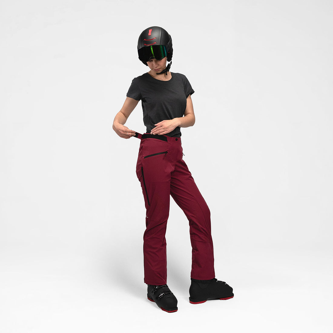 NO-4952SNW women's ski softshell pants 3L AMARIS