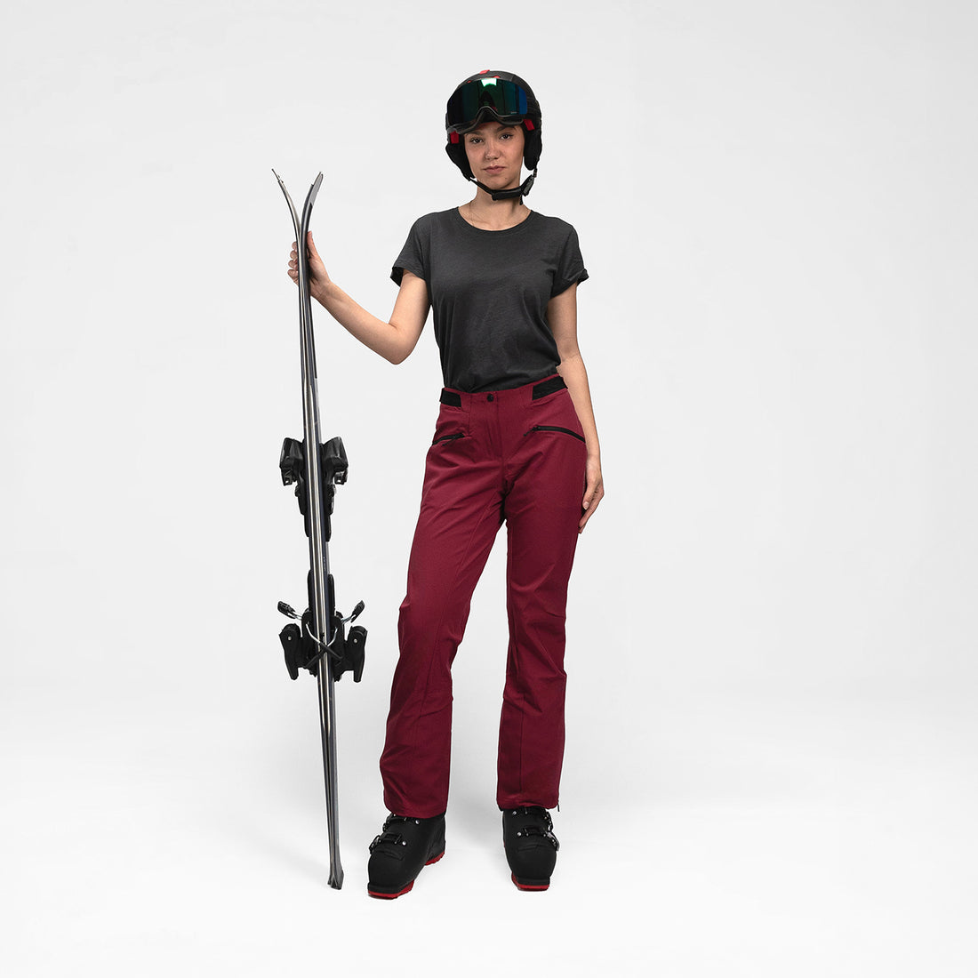 NO-4952SNW women's ski softshell pants 3L AMARIS