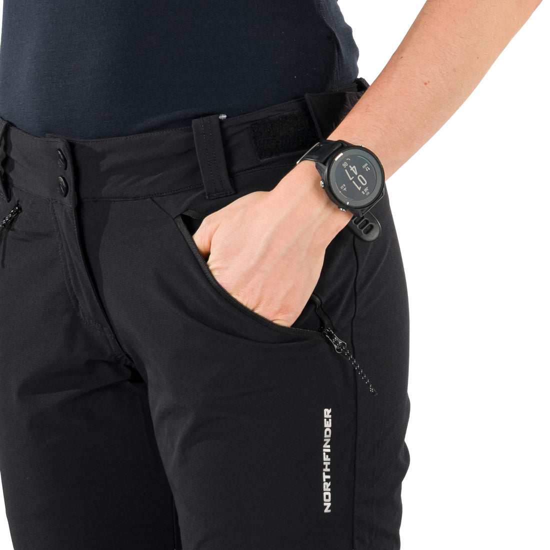NO-4990OR women's travel stretch regular fit pants TRINA