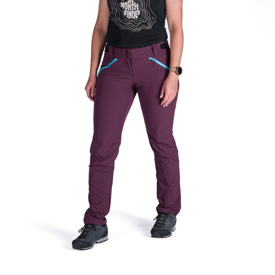 NO-4990OR women's travel stretch regular fit pants TRINA