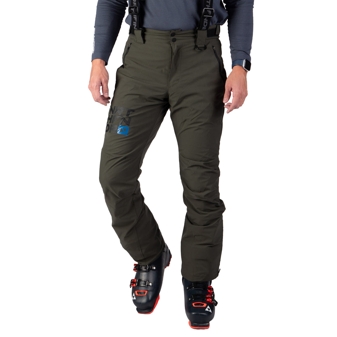 NO-5089SNW men's ski comfort trousers with braces TONI