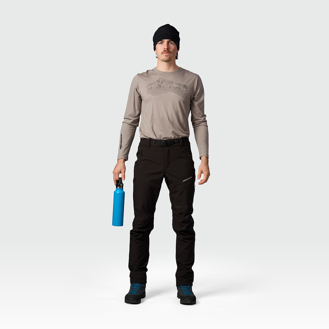 NO-5111OR men's trekking softshell pants outdoor 3L GOBERTO