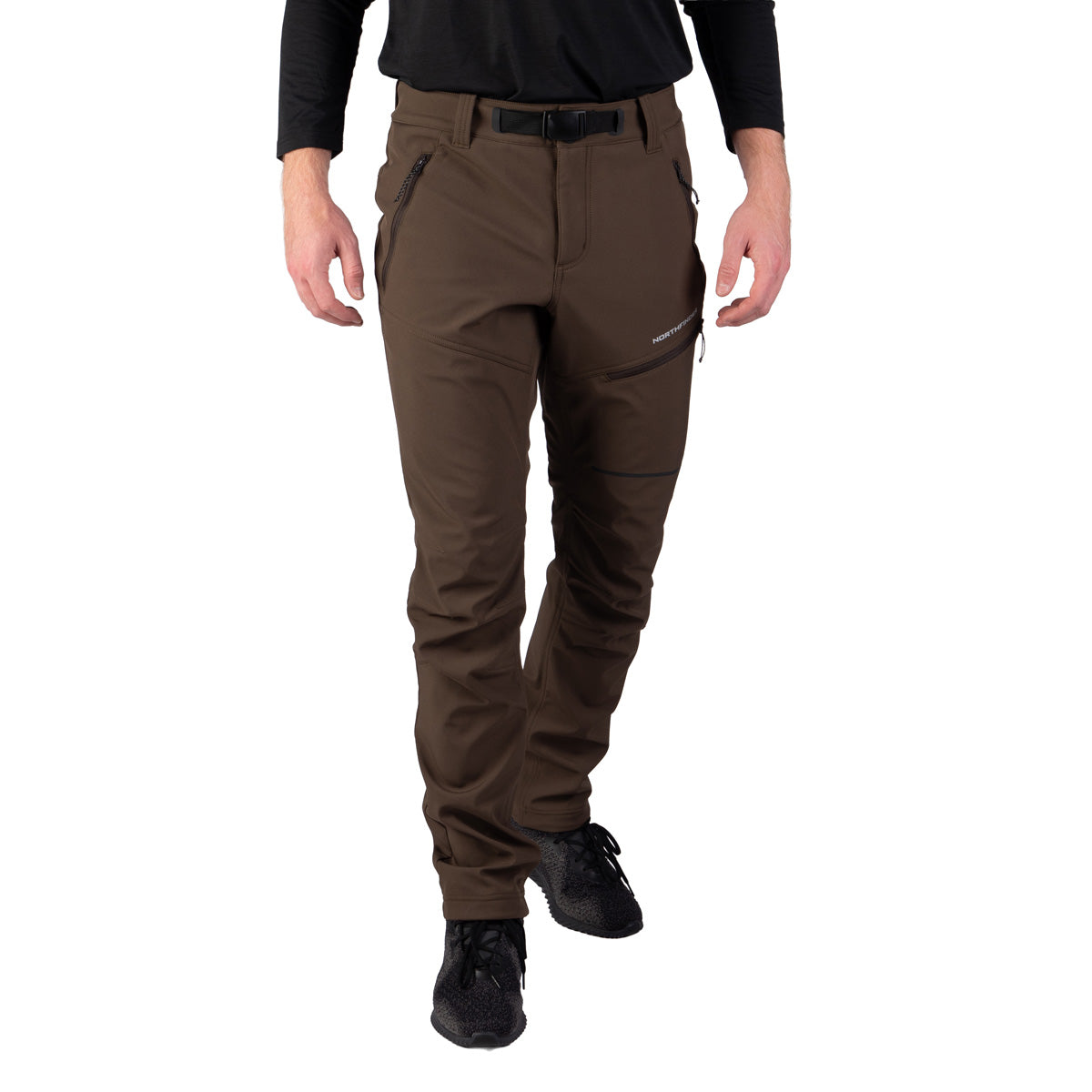 NORTHFINDER International NO-5111OR pánske trekingové softshellové nohavice outdoor 3L GOBERTO