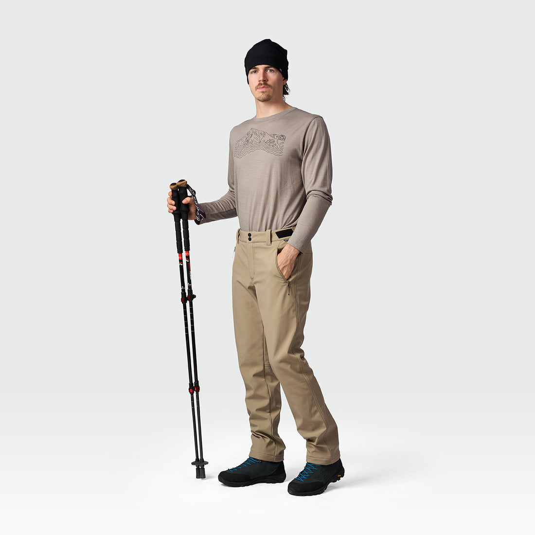 NO-5112OR men's softshell travel pants 3L SEBAST