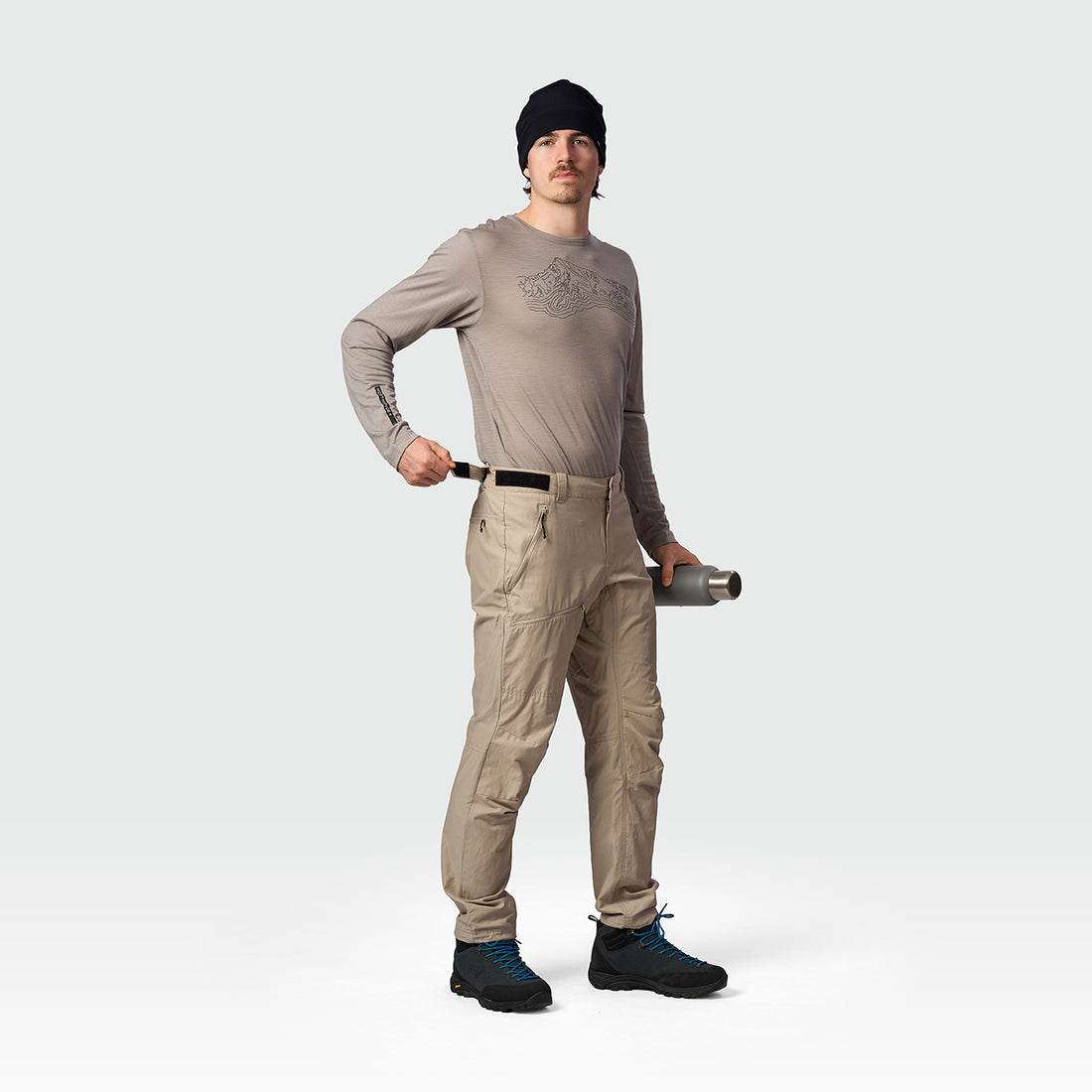 NO-5117OR men's travel cotton blend pants SAKU