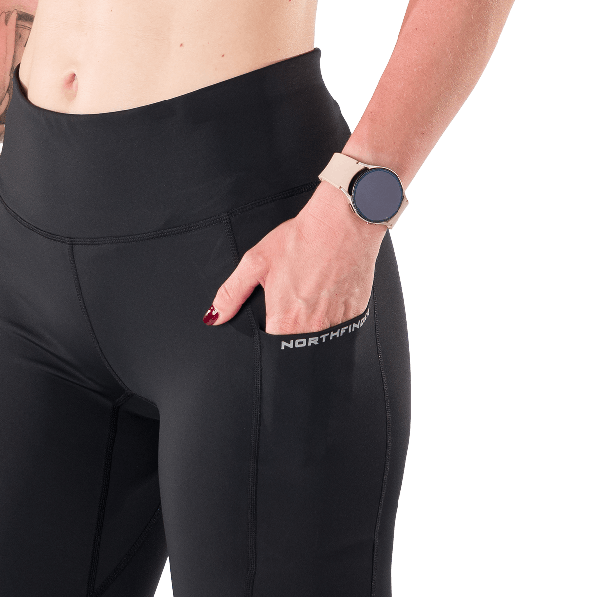 NORTHFINDER International Dámske outdoorové legíny s rýchloschnúcou strečovou úpravou Slim Fit AUGUSTE