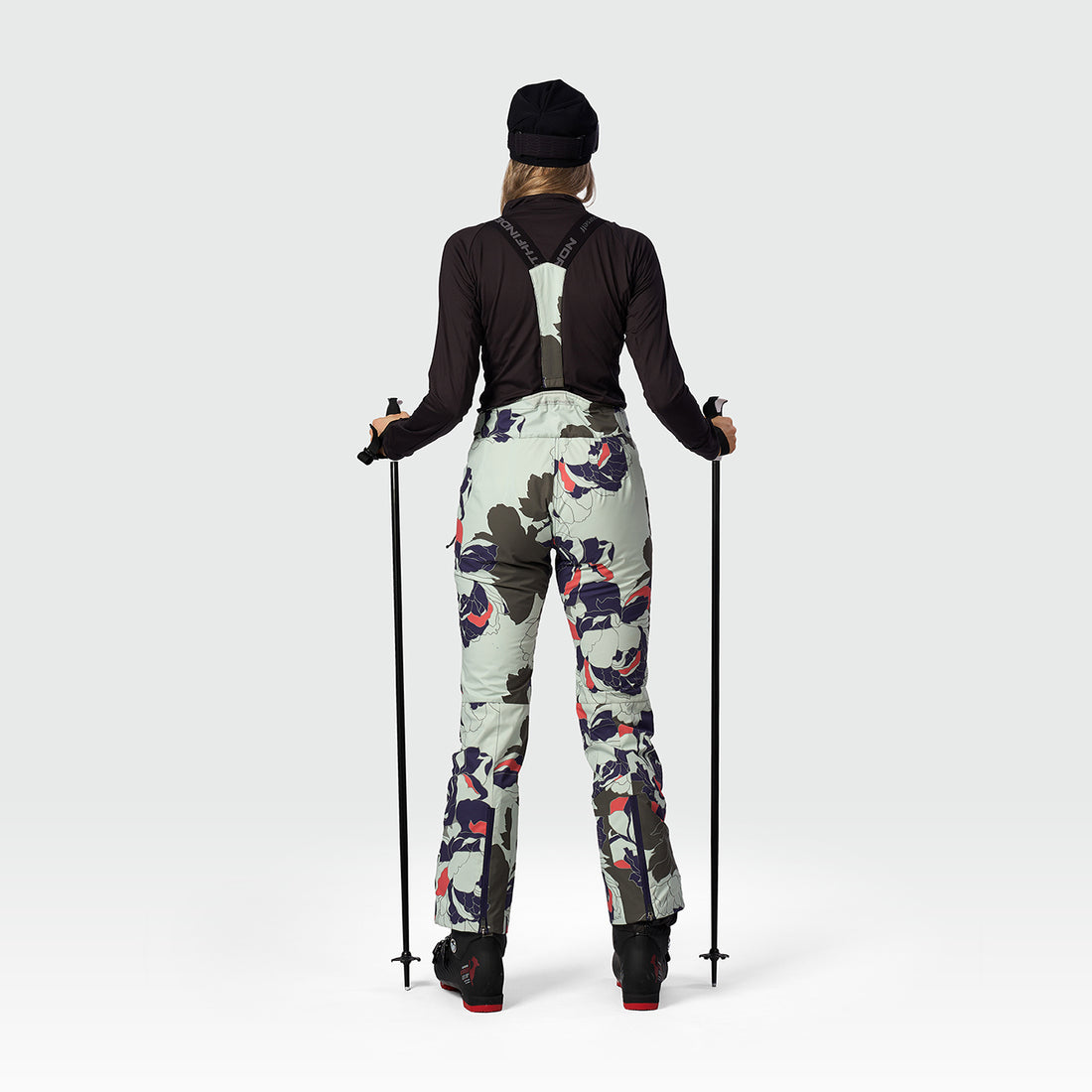 NO-6094SNW women's ski allover print trousers AIDA