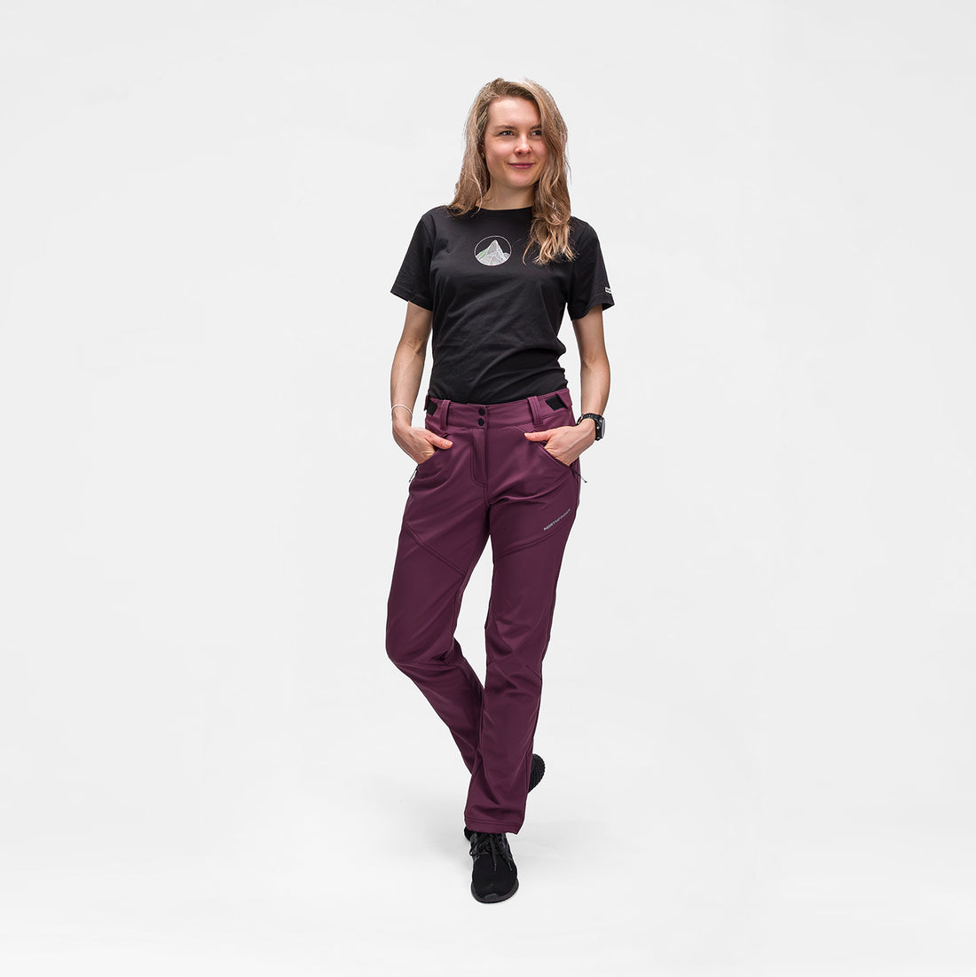 NO-6111OR women's trekking softshell pants outdoor 3L LEEA