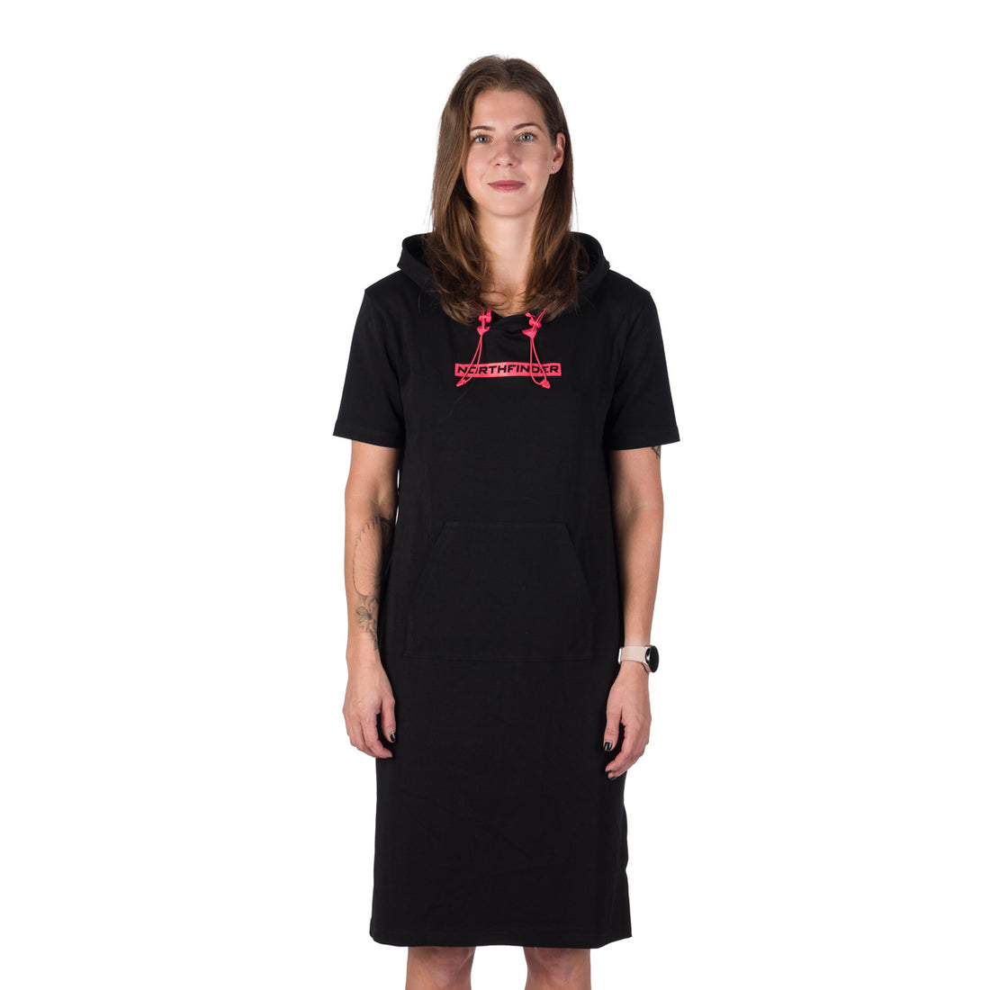 SA-4566SP women's cotton dress with front pocket MARICELA