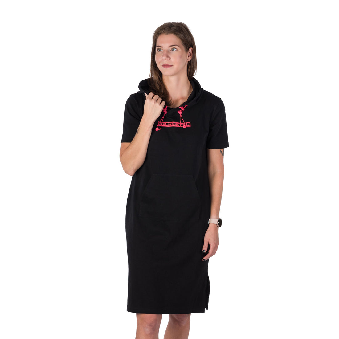 SA-4566SP women's cotton dress with front pocket MARICELA