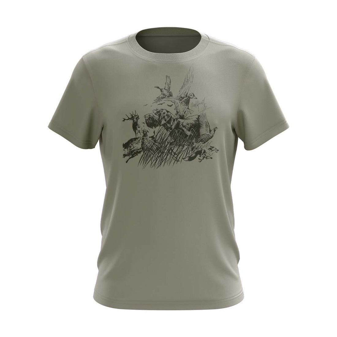 TR-3811AD men's organic cotton t-shirt with print BART