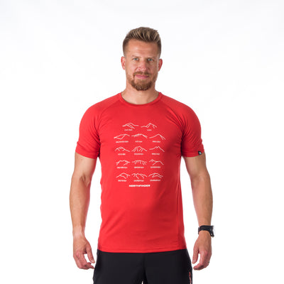 TR-3924OR men's active t-shirt with print from recycled fibers JOHN/JONATHAN 