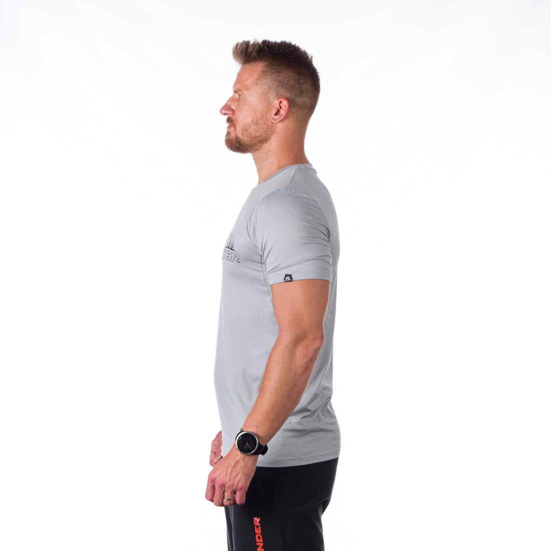 TR-3925OR men's active t-shirt with print from recycled fibers JOHNATHAN
