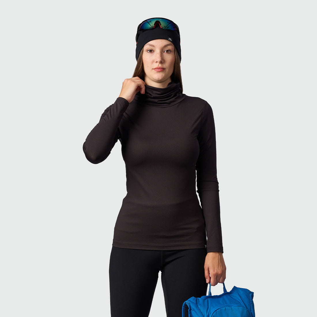 TR-45502SKP women's ski-touring t-shirt high neck KRALOVA