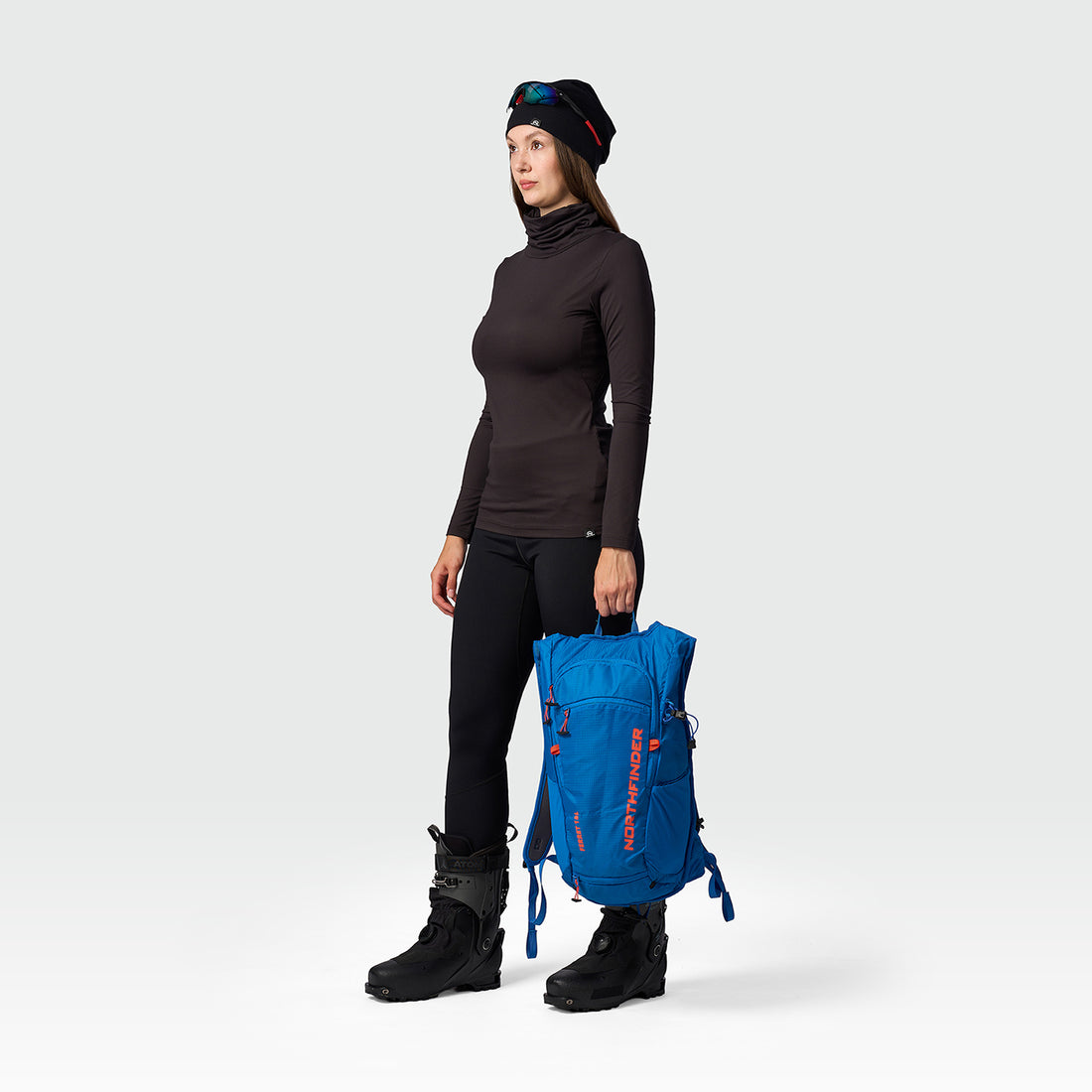 TR-45502SKP women's ski-touring t-shirt high neck KRALOVA