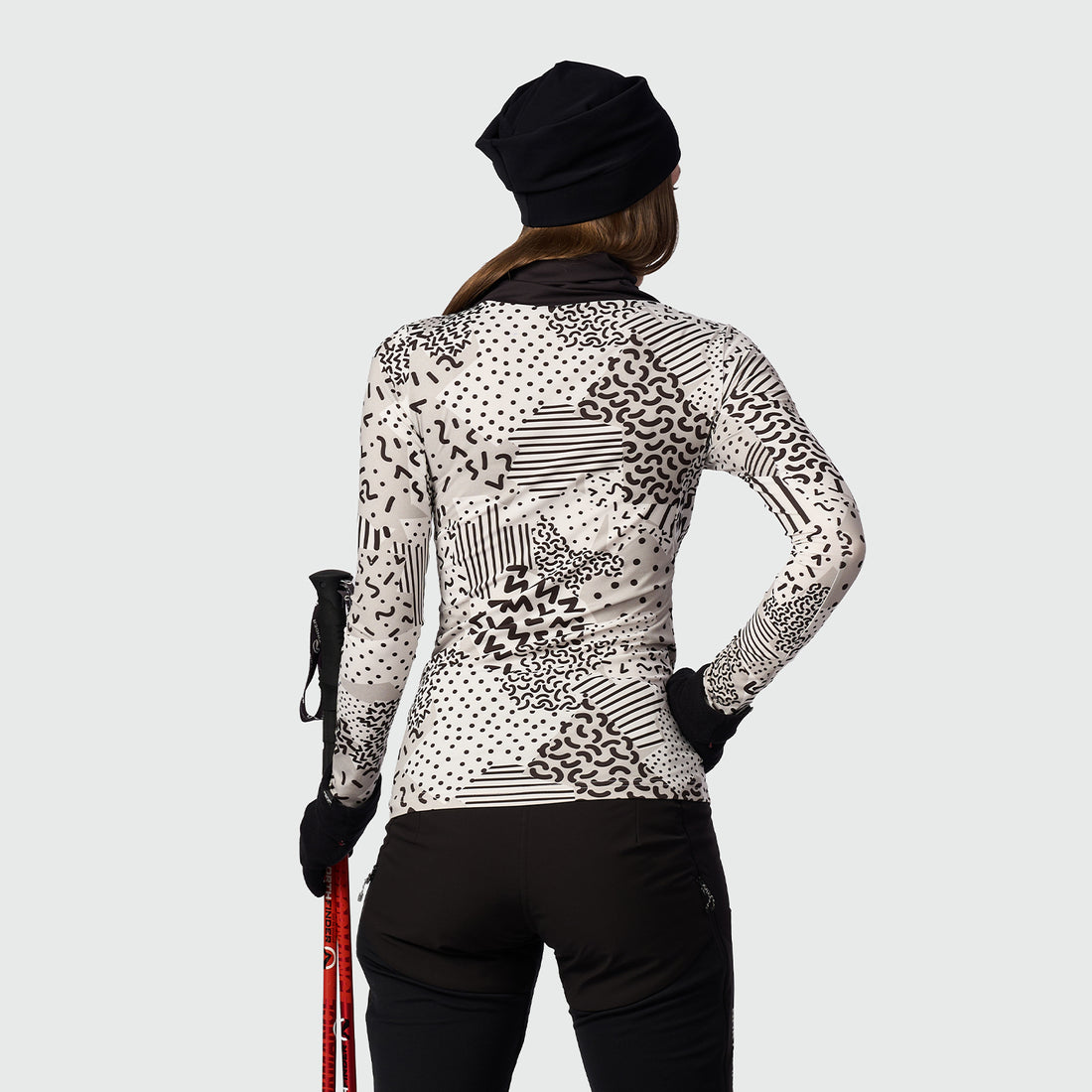 TR-45502SKP women's ski-touring t-shirt high neck KRALOVA
