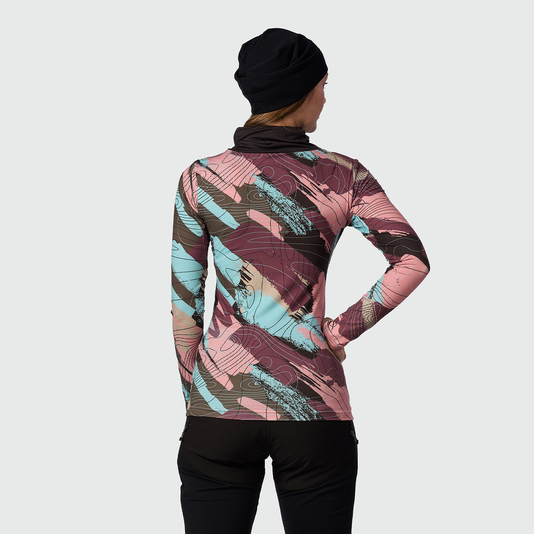 TR-45502SKP women's ski-touring t-shirt high neck KRALOVA