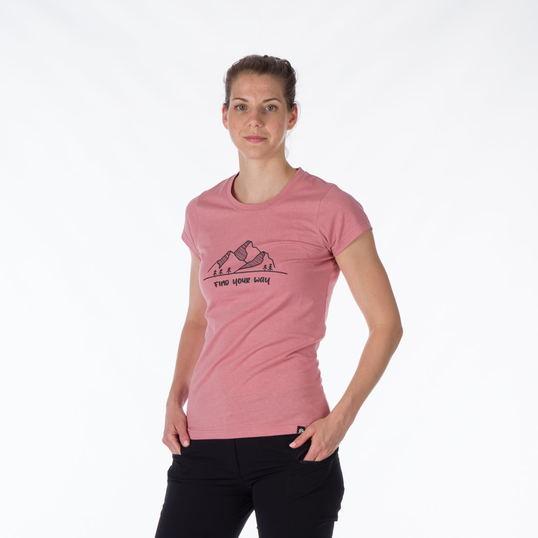 TR-4910OR women's t-shirt cotton style with print MAUD