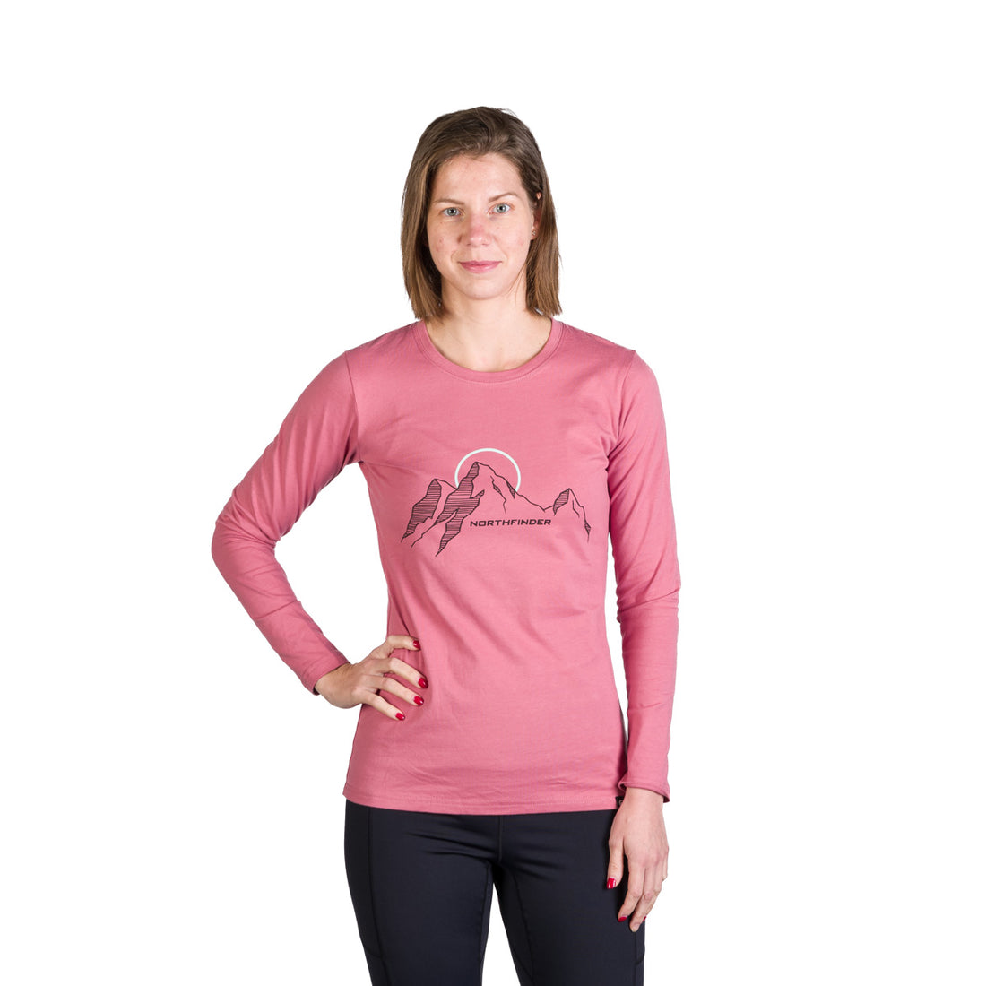 TR-4981OR women's outdoor combed cotton t-shirt with print SHARI