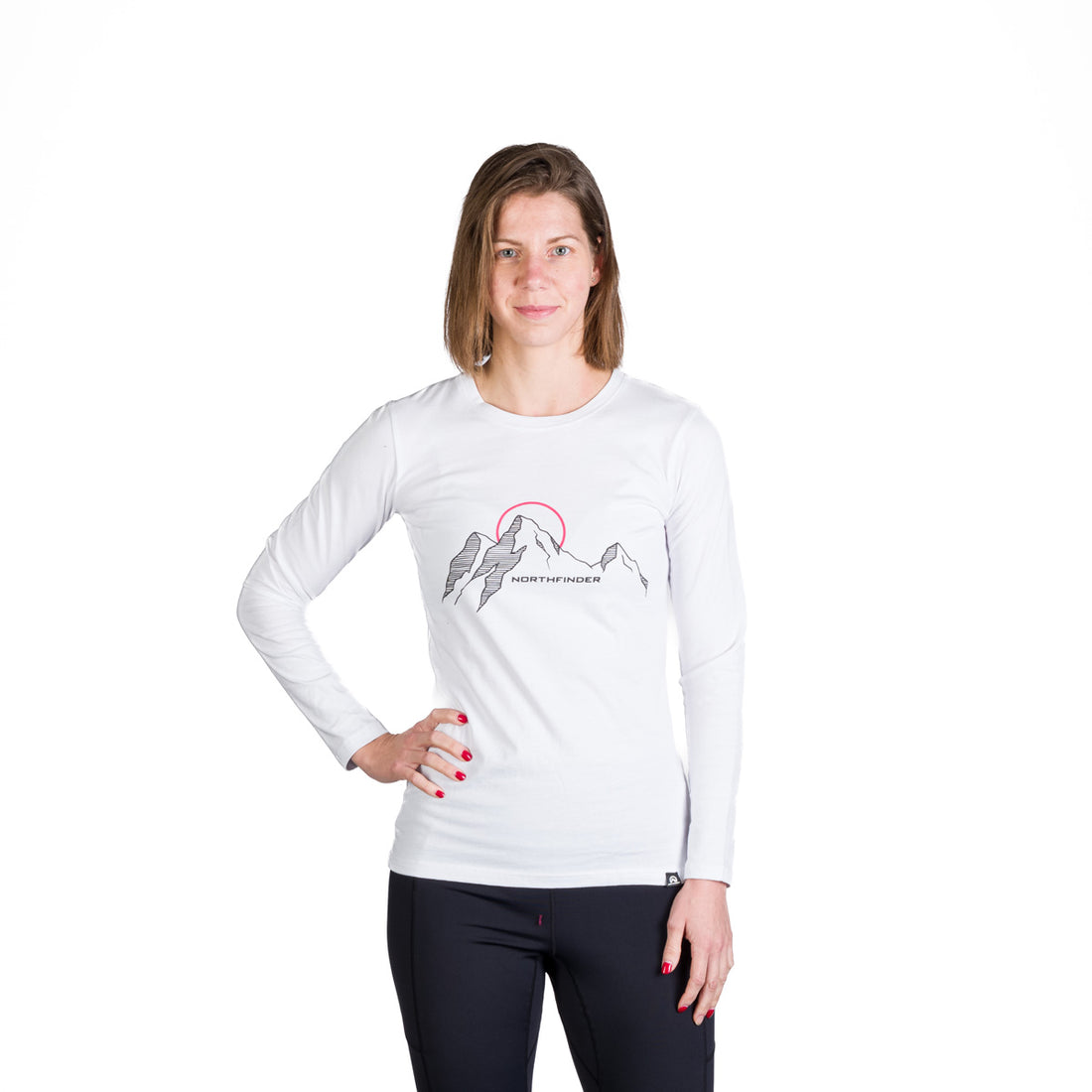 TR-4981OR women's outdoor combed cotton t-shirt with print SHARI