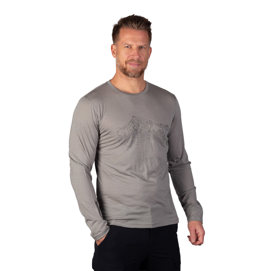 TR-5075OR men's merino T-shirt long sleeve ARZE