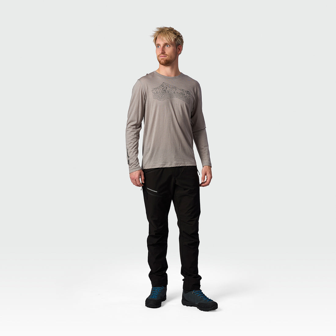 TR-5075OR men's merino T-shirt long sleeve ARZE