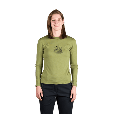 TR-6031OR women's merino blend T-shirt long sleeve AILA