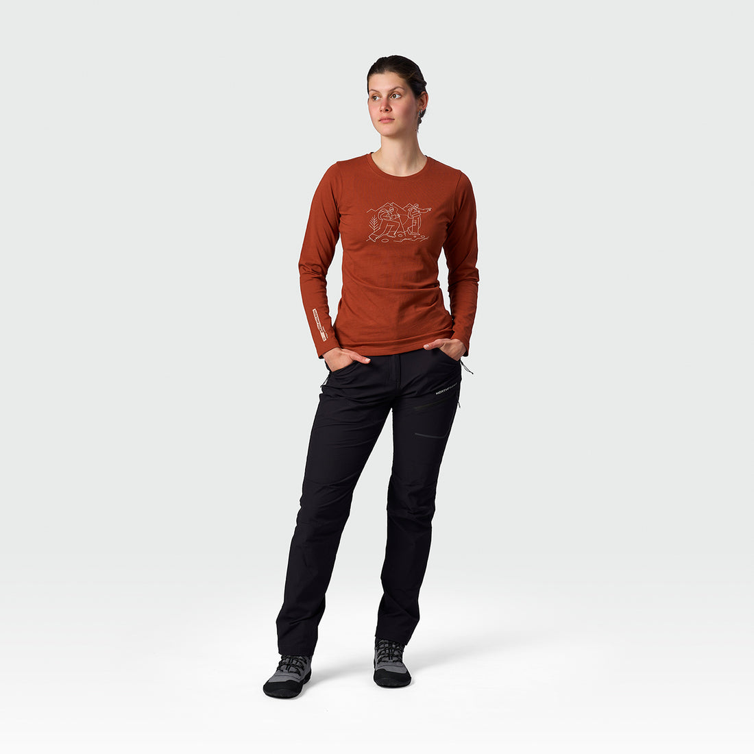 TR-6071OR women's organic cotton T-shirt NERE