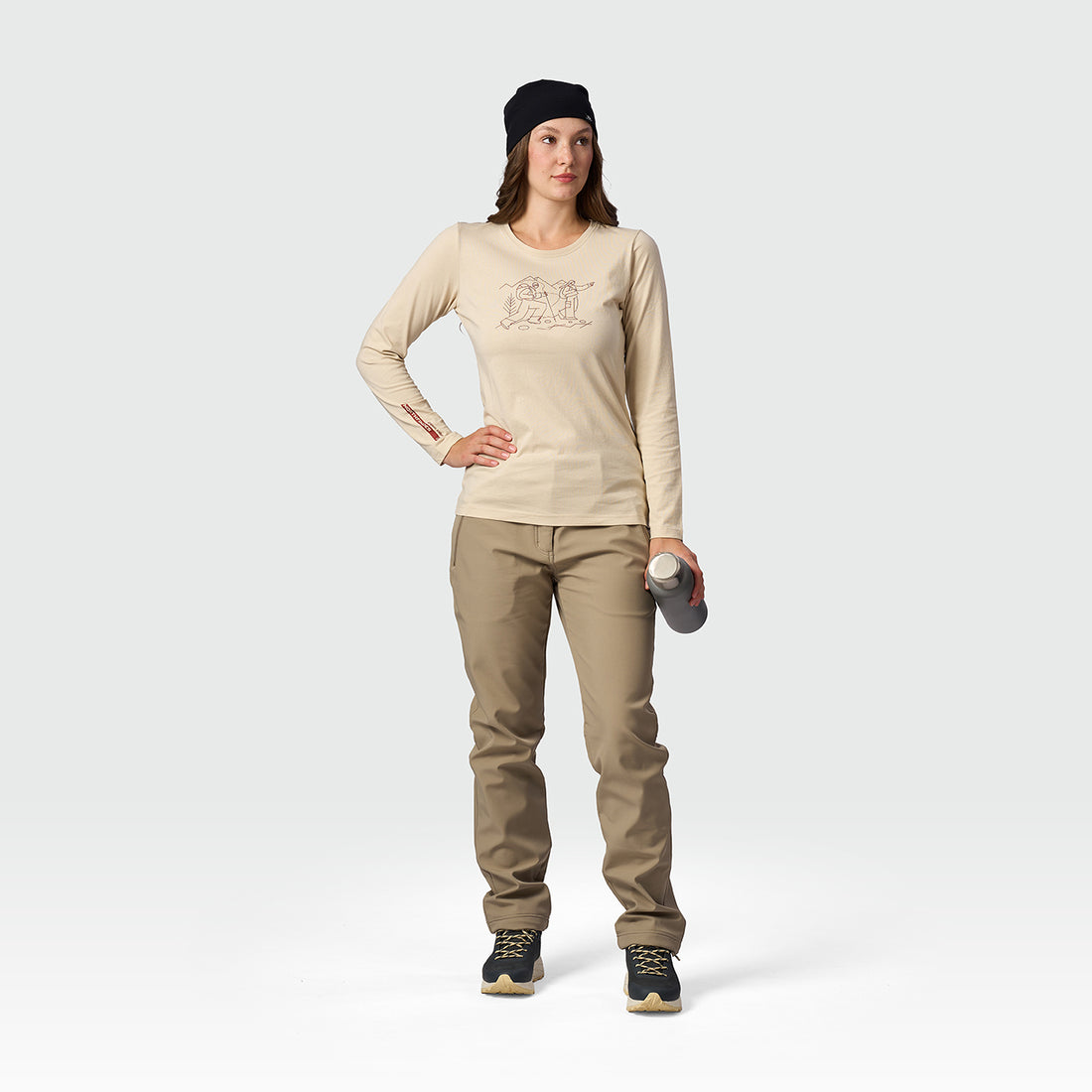 TR-6071OR women's organic cotton T-shirt NERE