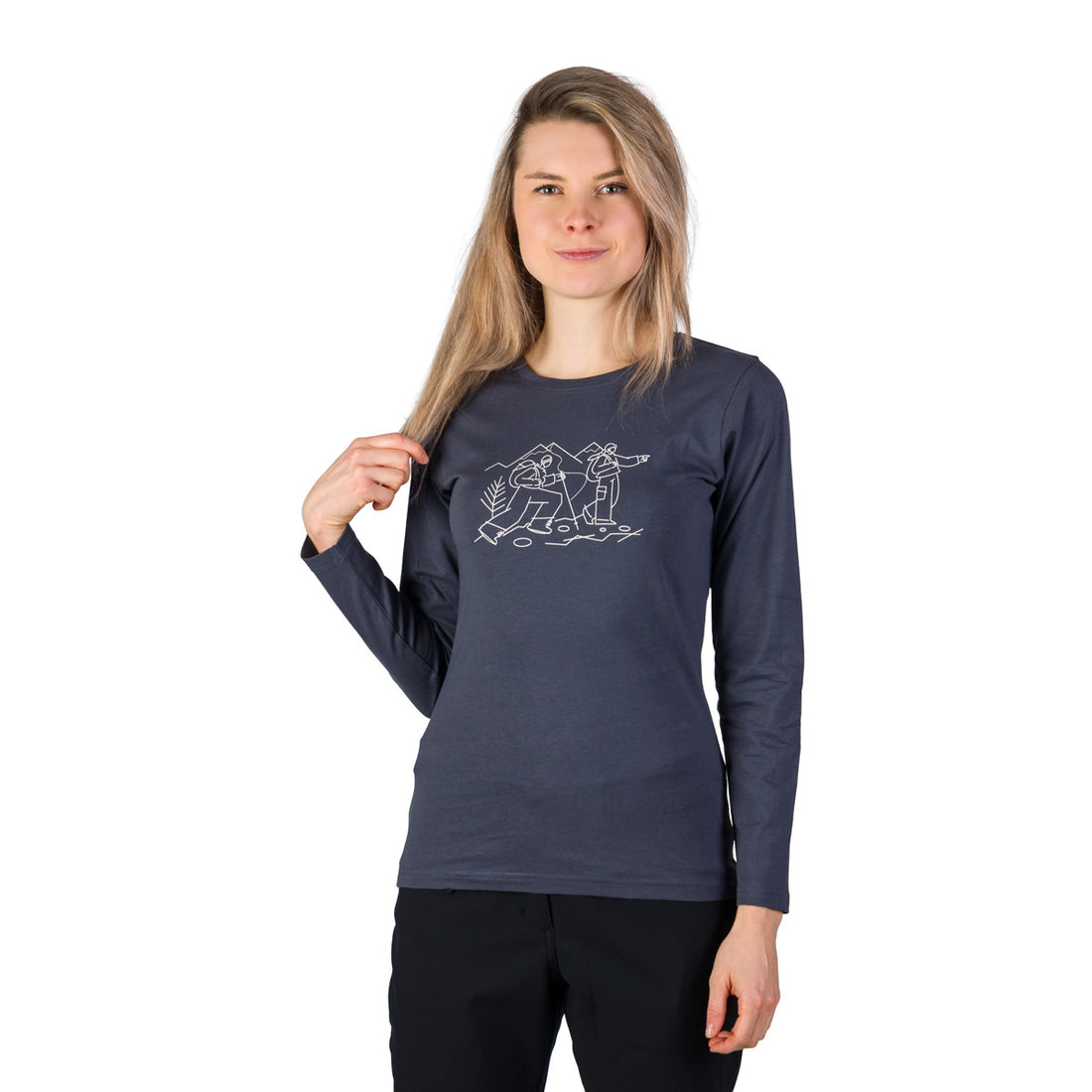 TR-6071OR women's organic cotton T-shirt NERE