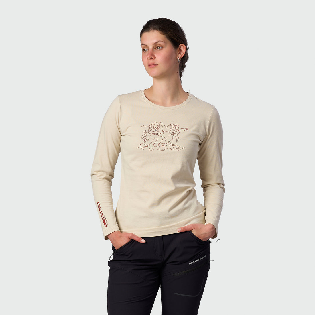 TR-6071OR women's organic cotton T-shirt NERE