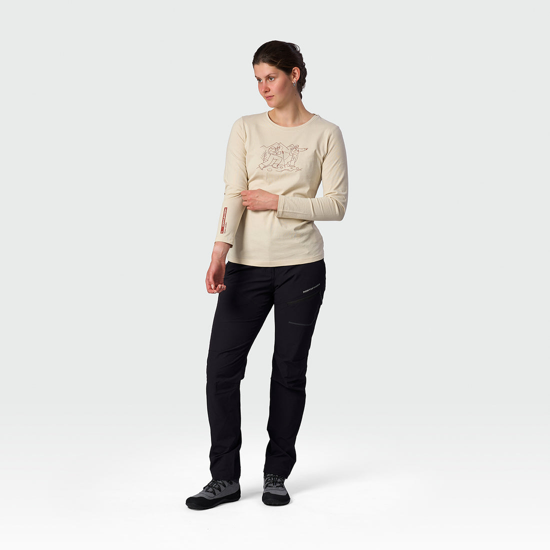 TR-6071OR women's organic cotton T-shirt NERE