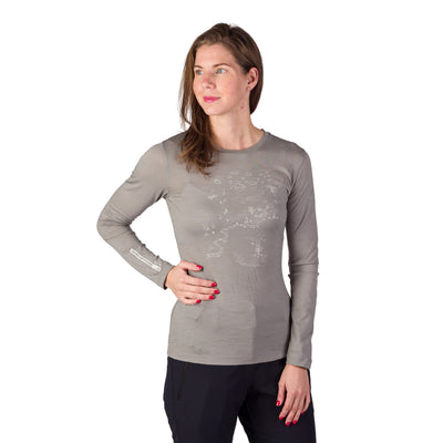 TR-6075OR women's merino T-shirt long sleeve SOLANA