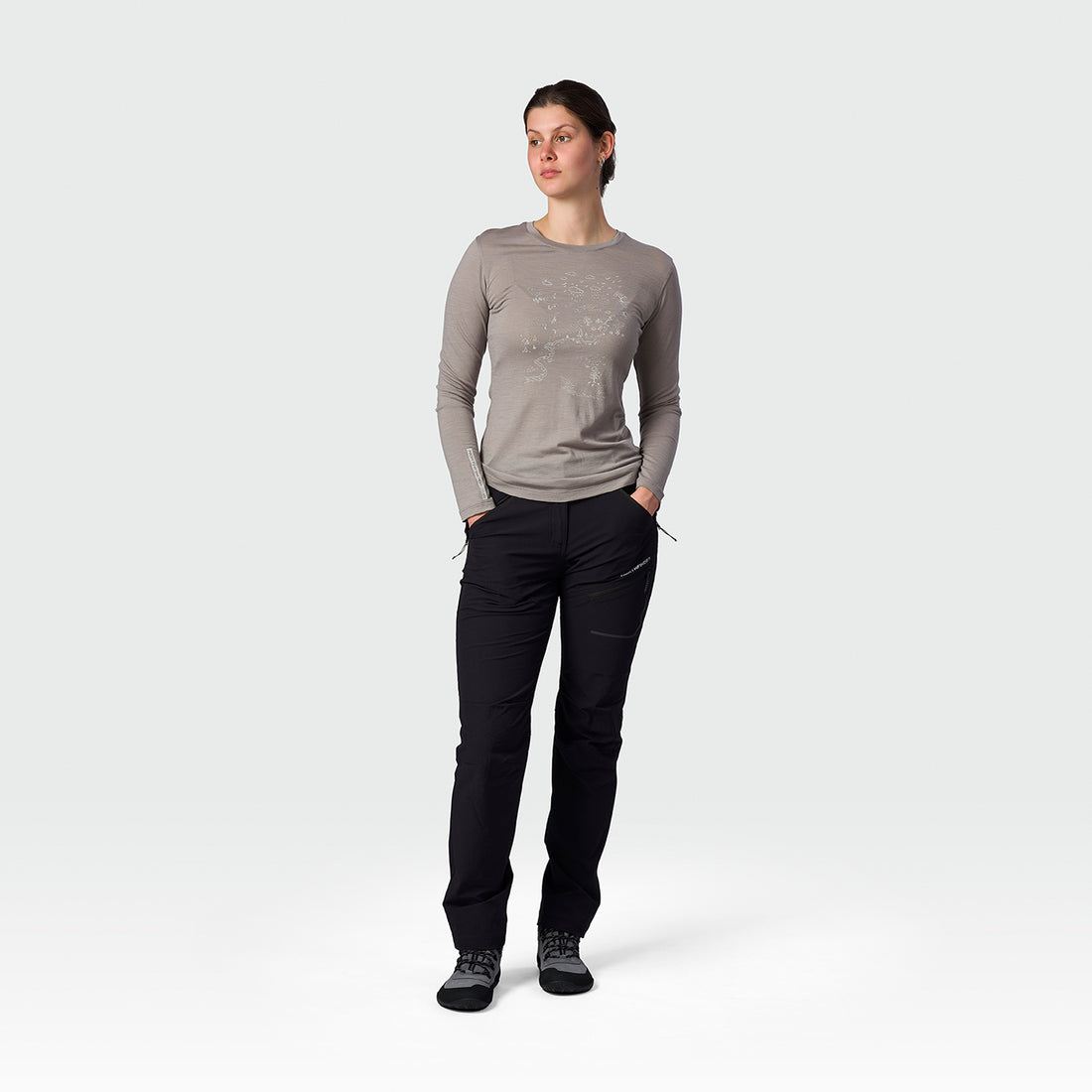 TR-6075OR women's merino T-shirt long sleeve SOLANA