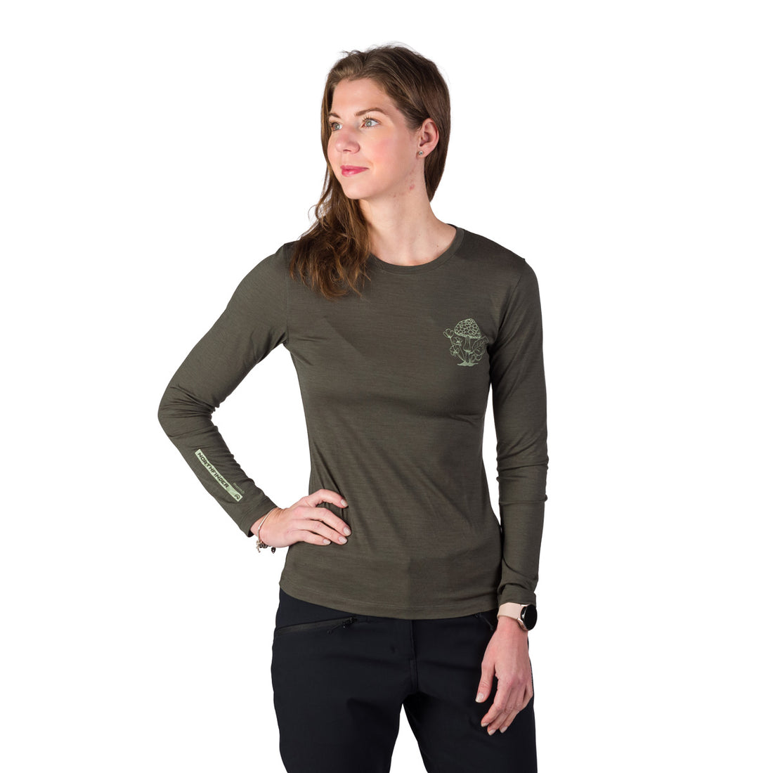 TR-6076OR women's merino blend T-shirt long sleeve RAYMUNE