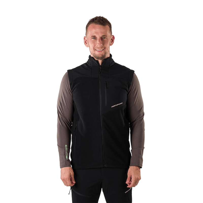 VE-3450OR men's fleece vest LUCIUS