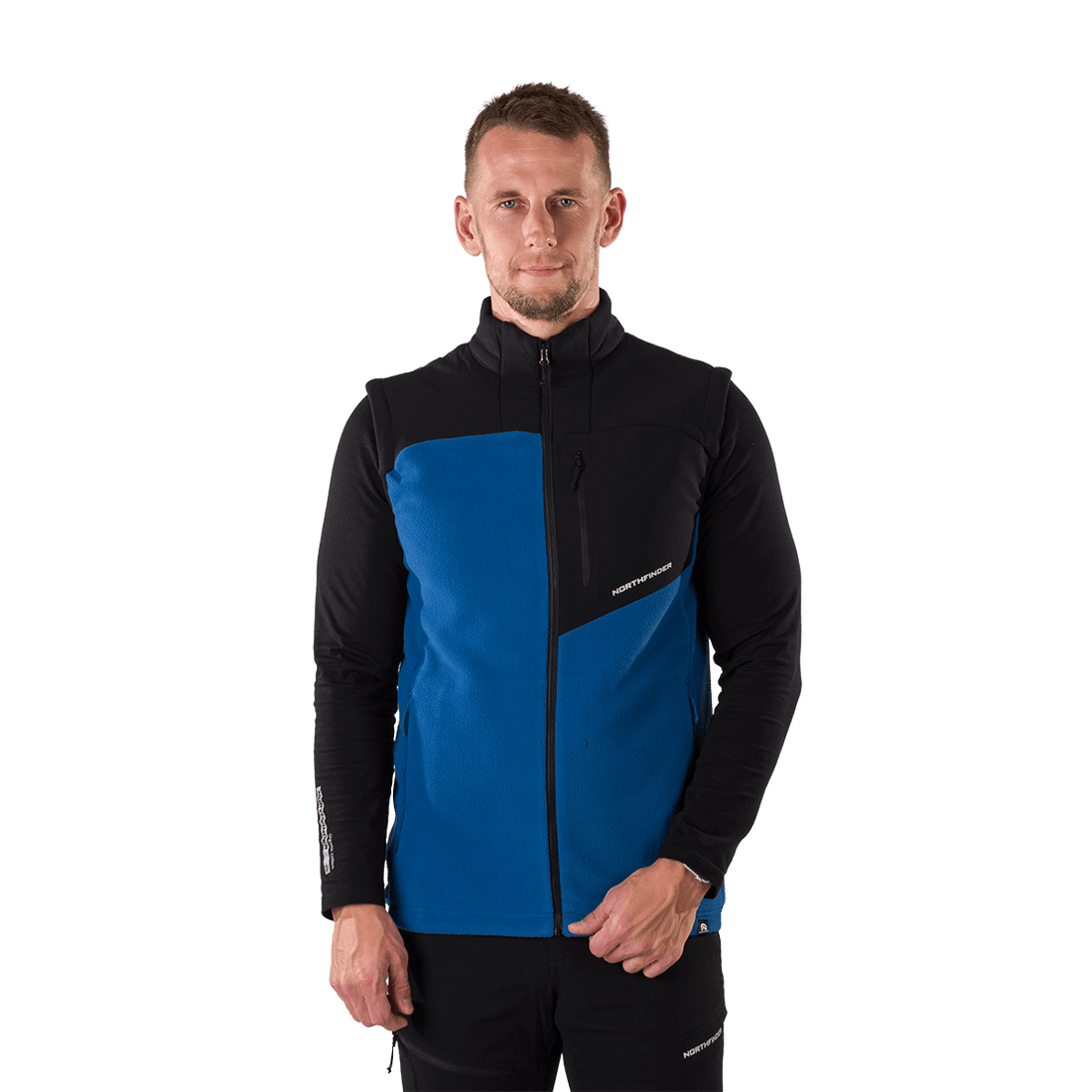 VE-3450OR men's fleece vest LUCIUS