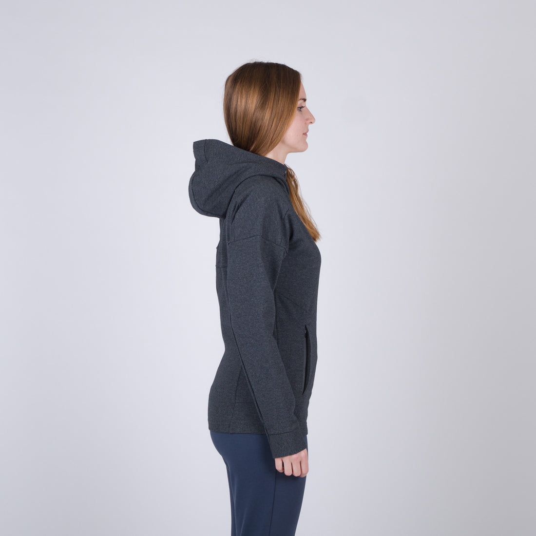 Women's active sweatshirt full zip EMILEE