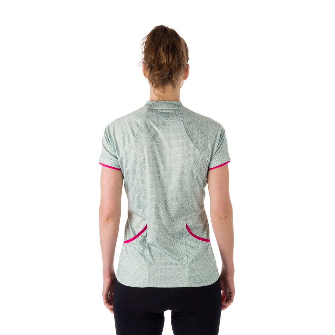 Women's e-bike t-shirt comfortable full zip with all print DIKA