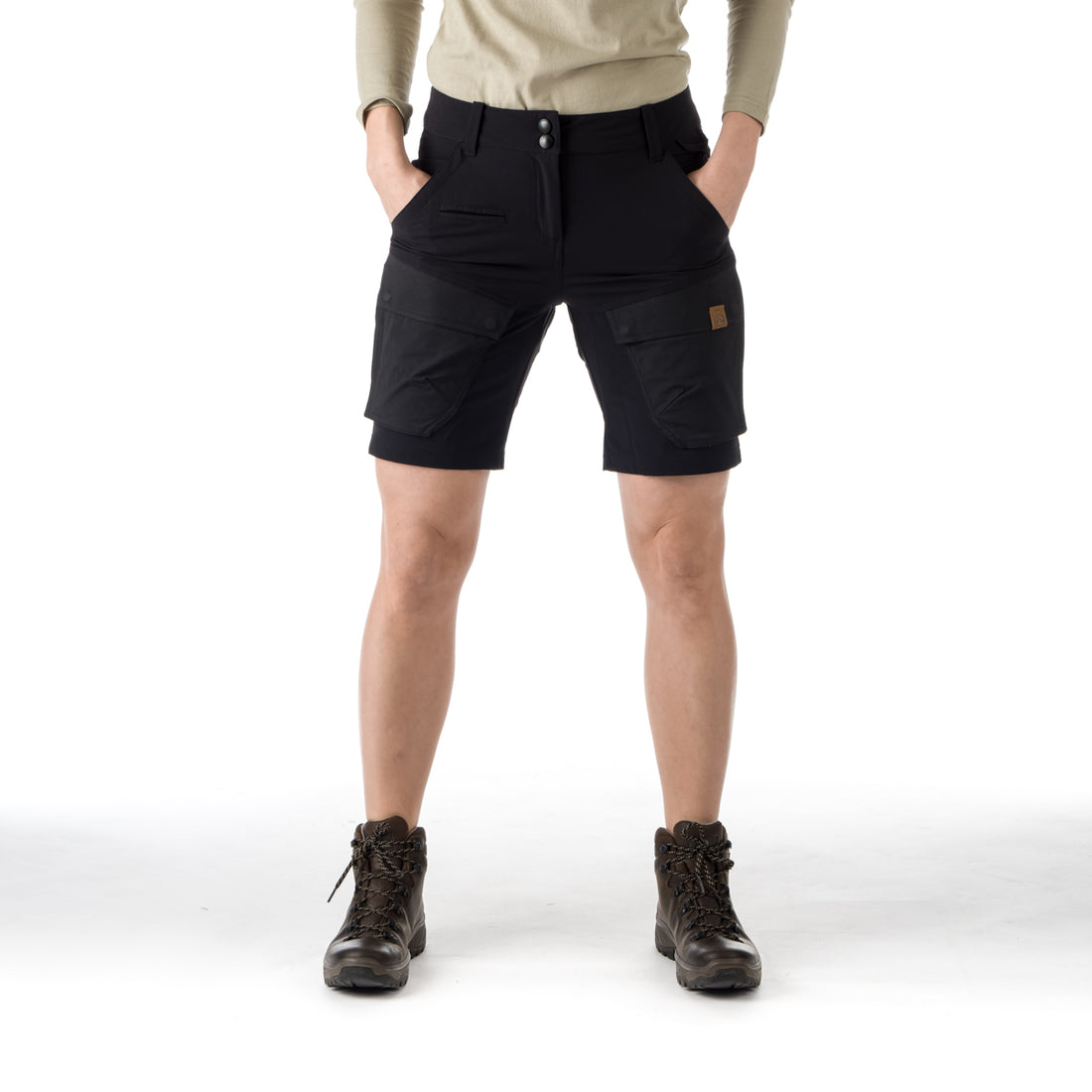 Women's hybrid stretch shorts adventure cargo KYLIE