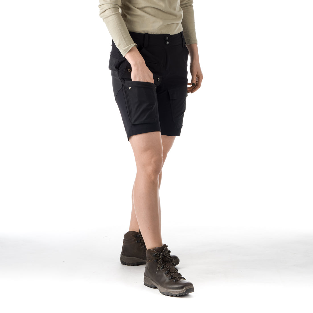 Women's hybrid stretch shorts adventure cargo KYLIE
