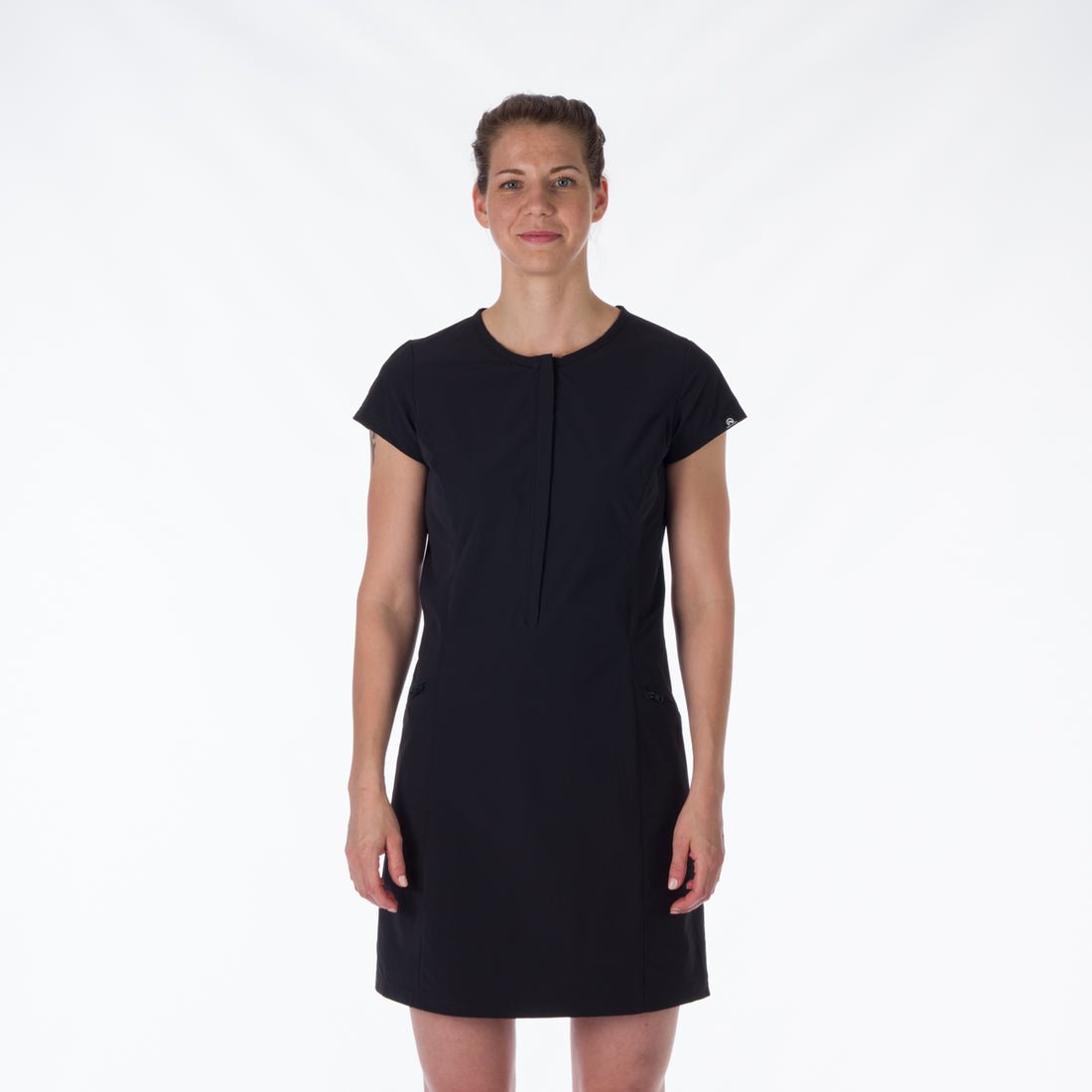 Women's light stretch dress SA-4470OR - KAYDENCE