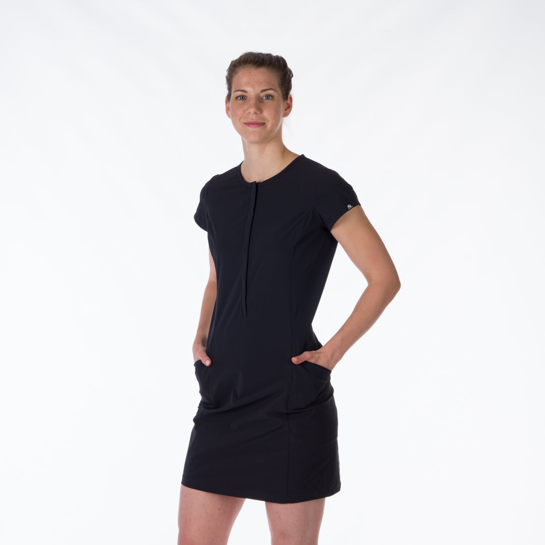 Women's light stretch dress SA-4470OR - KAYDENCE