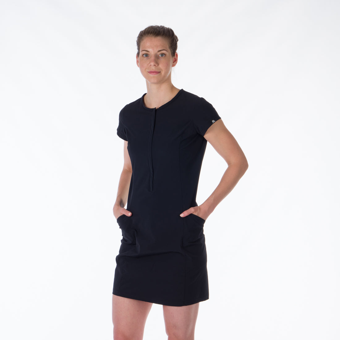 Women's light stretch dress SA-4470OR - KAYDENCE