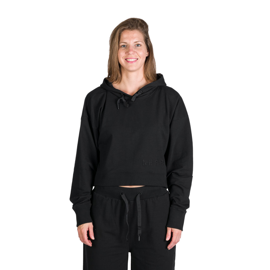 Women's shortened urban oversize sweatshirt with hood PATTI