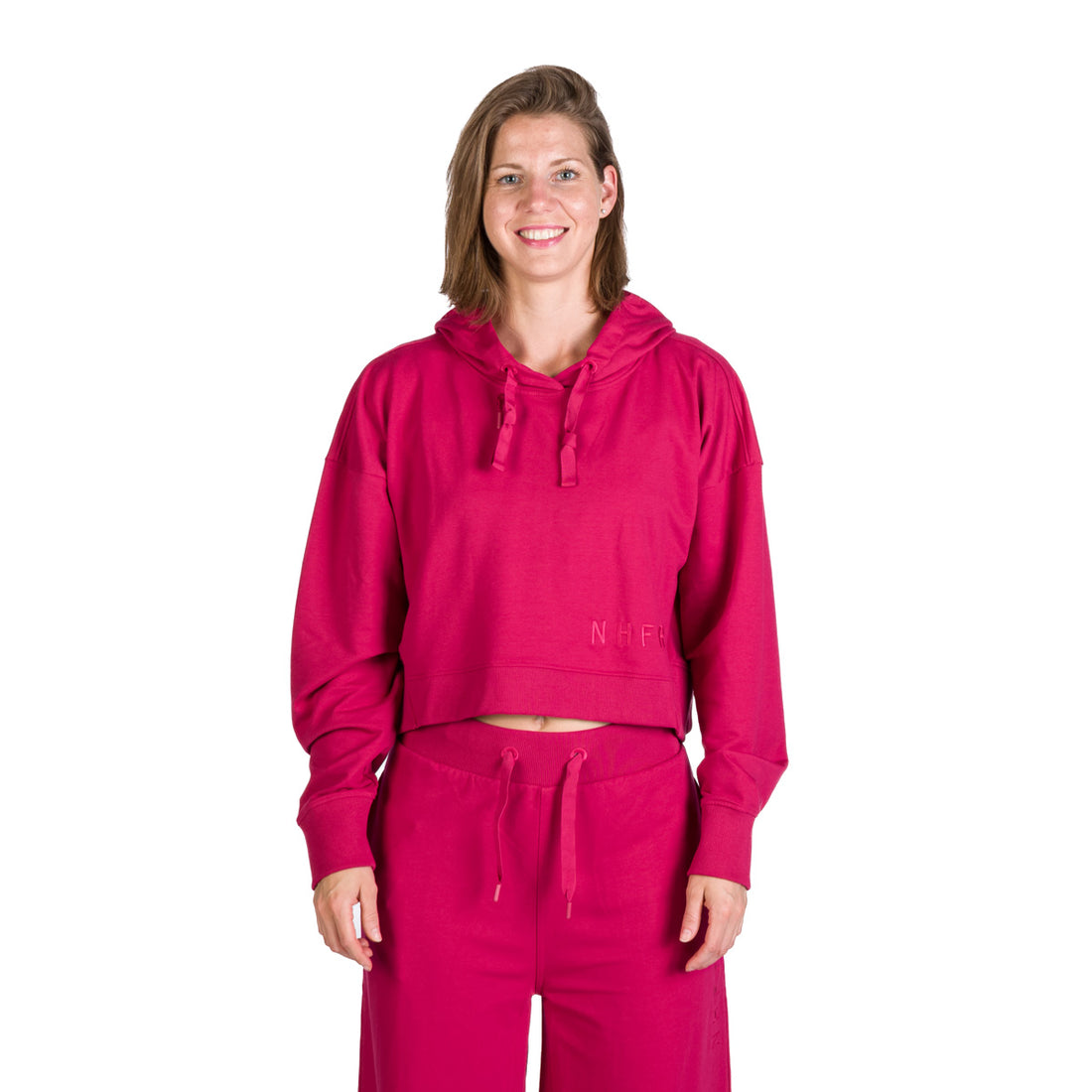 Women's shortened urban oversize sweatshirt with hood PATTI