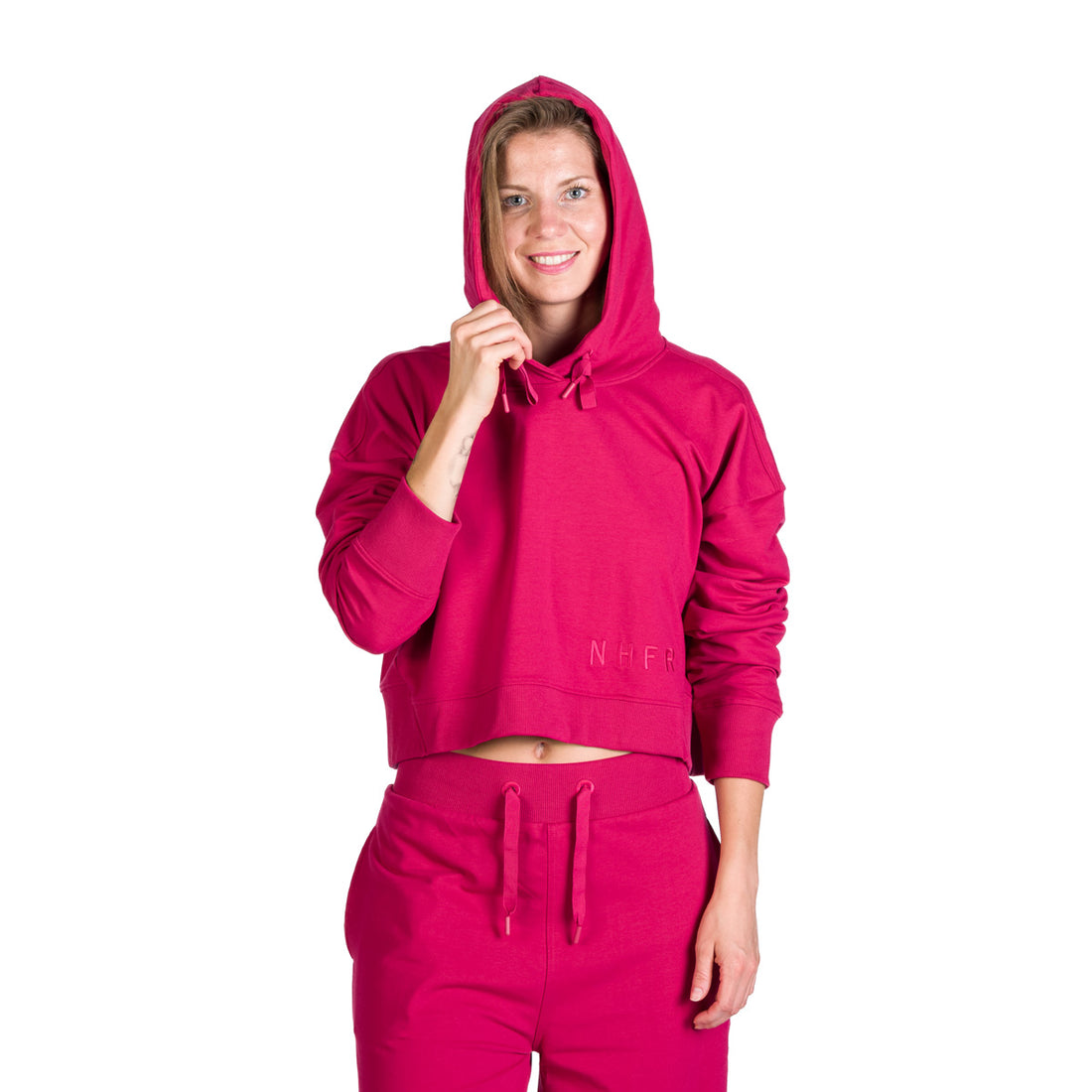 Women's shortened urban oversize sweatshirt with hood PATTI