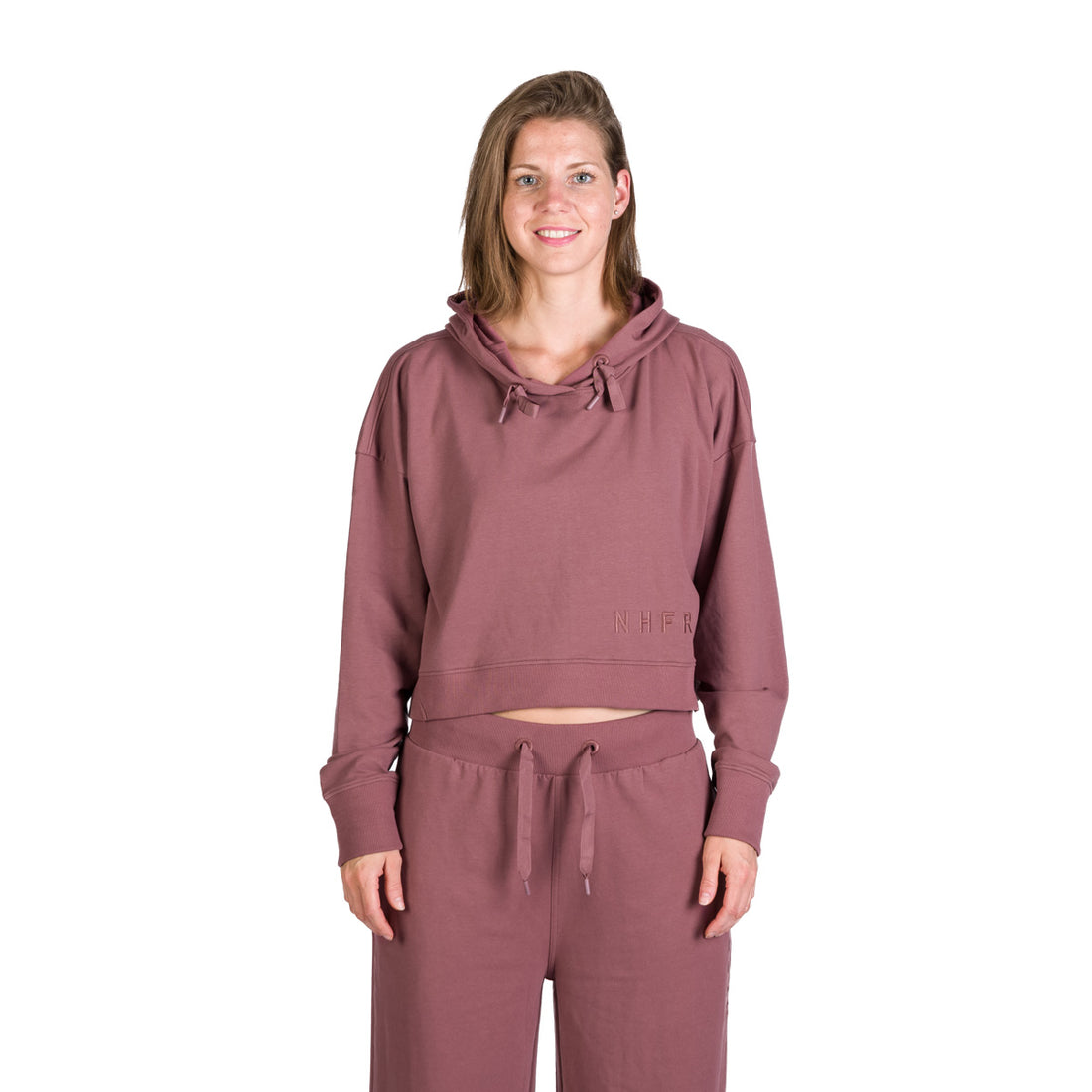Women's shortened urban oversize sweatshirt with hood PATTI
