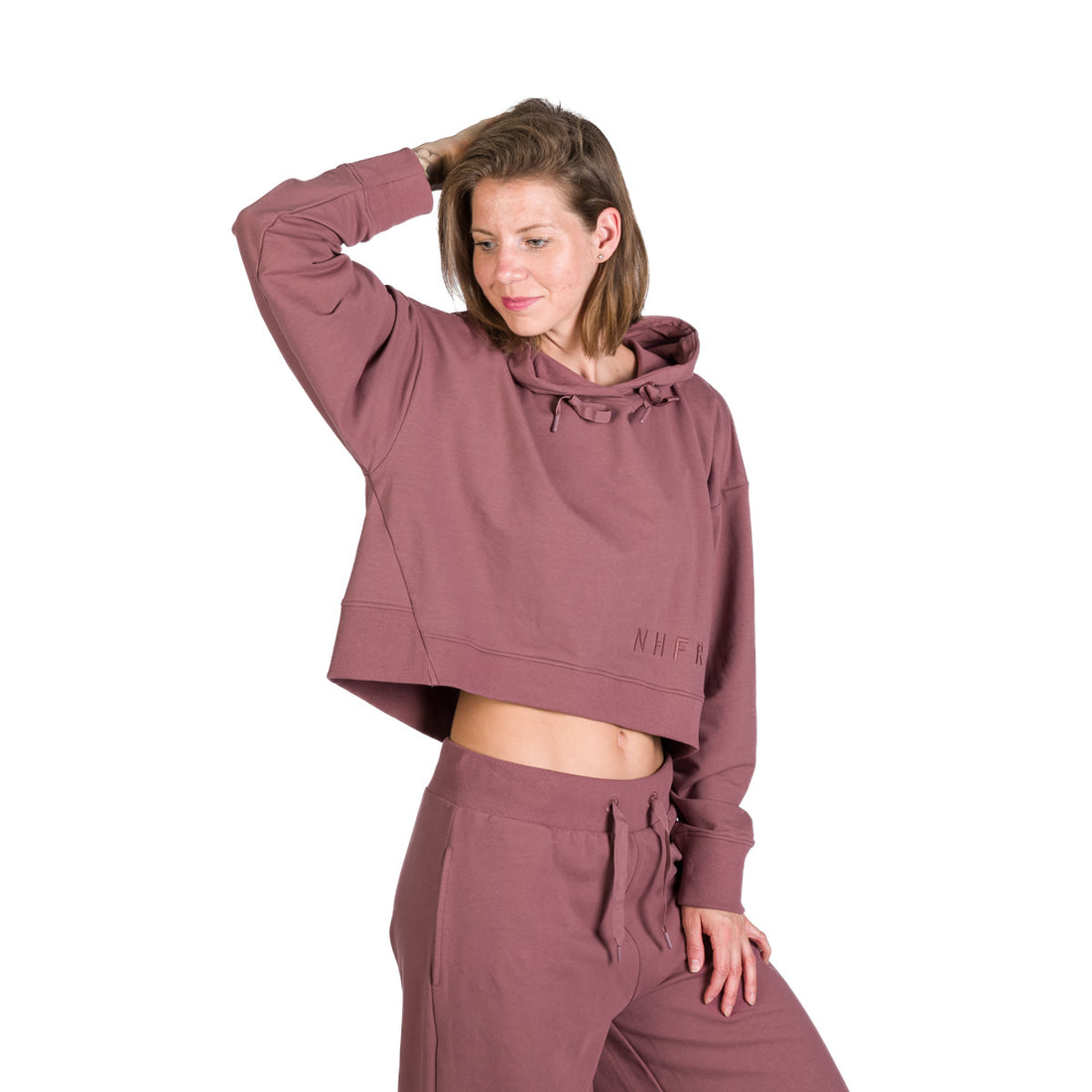 Women's shortened urban oversize sweatshirt with hood PATTI